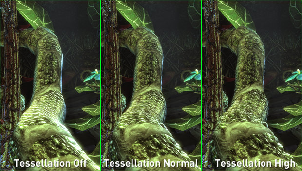 Tessellation level comparison