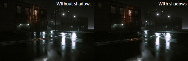 Static Reflection Shadows comparison