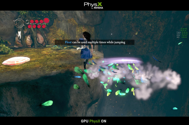 PhysX jump particles