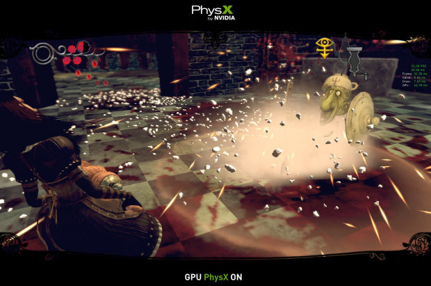 PhysX Mad Cap particles