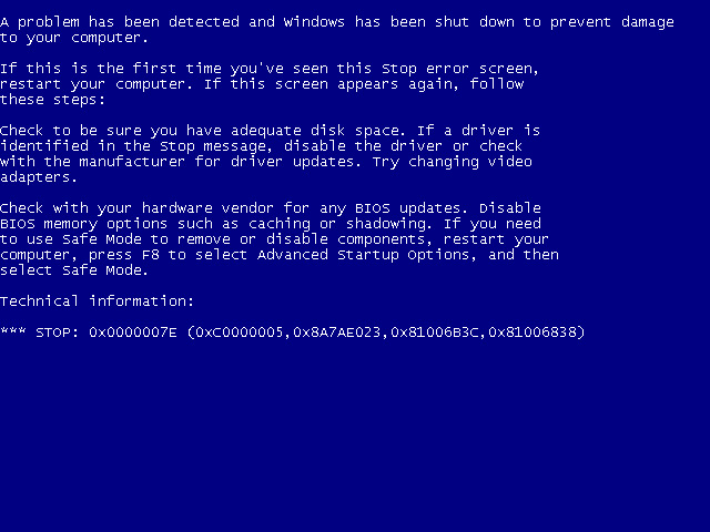 The Windows BSOD can be the hardware equivalent of the Grim Reaper
