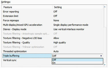 Geforce Triple Buffering option