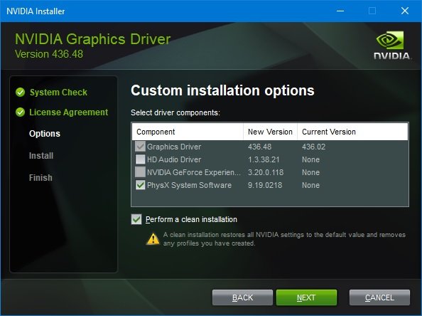 Driver custom install