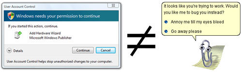 UAC is not an annoyance