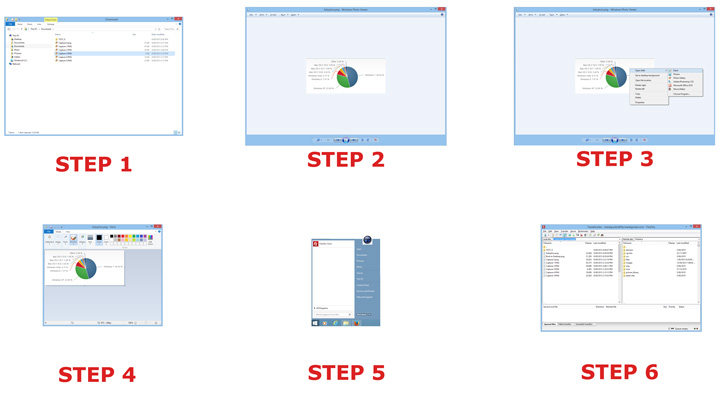 Image upload steps - Desktop